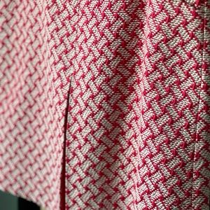 Pink & White TALBOTS knitted skirt Size 12